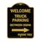 Signmission Reserved Parking Welcome Truck Parking Betweens With Right Arrow Thank You, A-DES-BG-1824-23010 A-DES-BG-1824-23010 - alternate 1